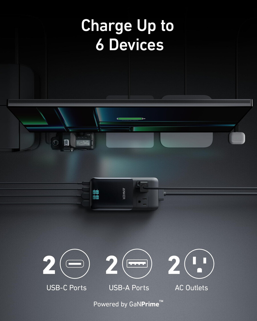 nabíjecí stanice anker prime 6 v 1 140 w