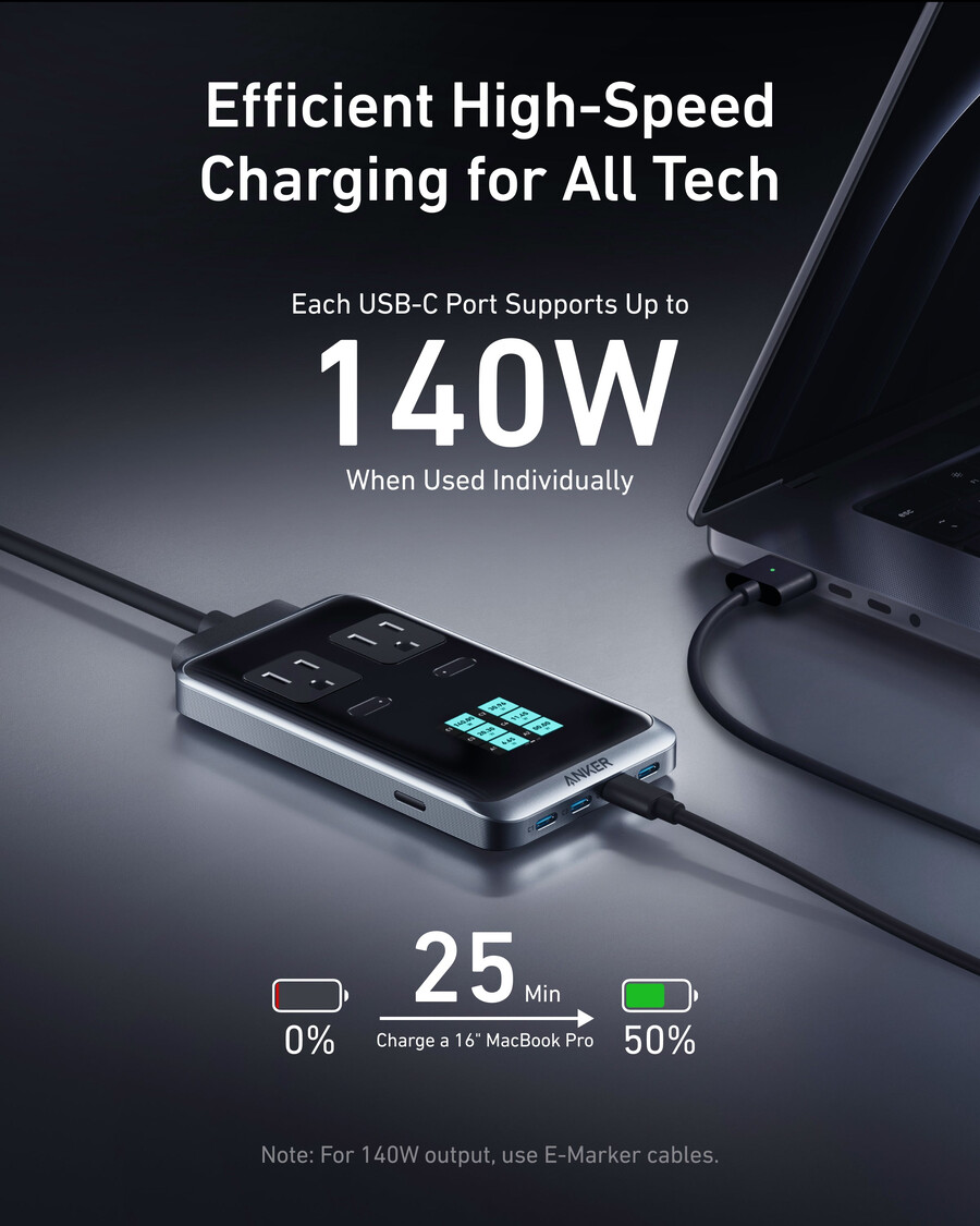 nabíjecí stanice anker prime 8 v 1 240 w