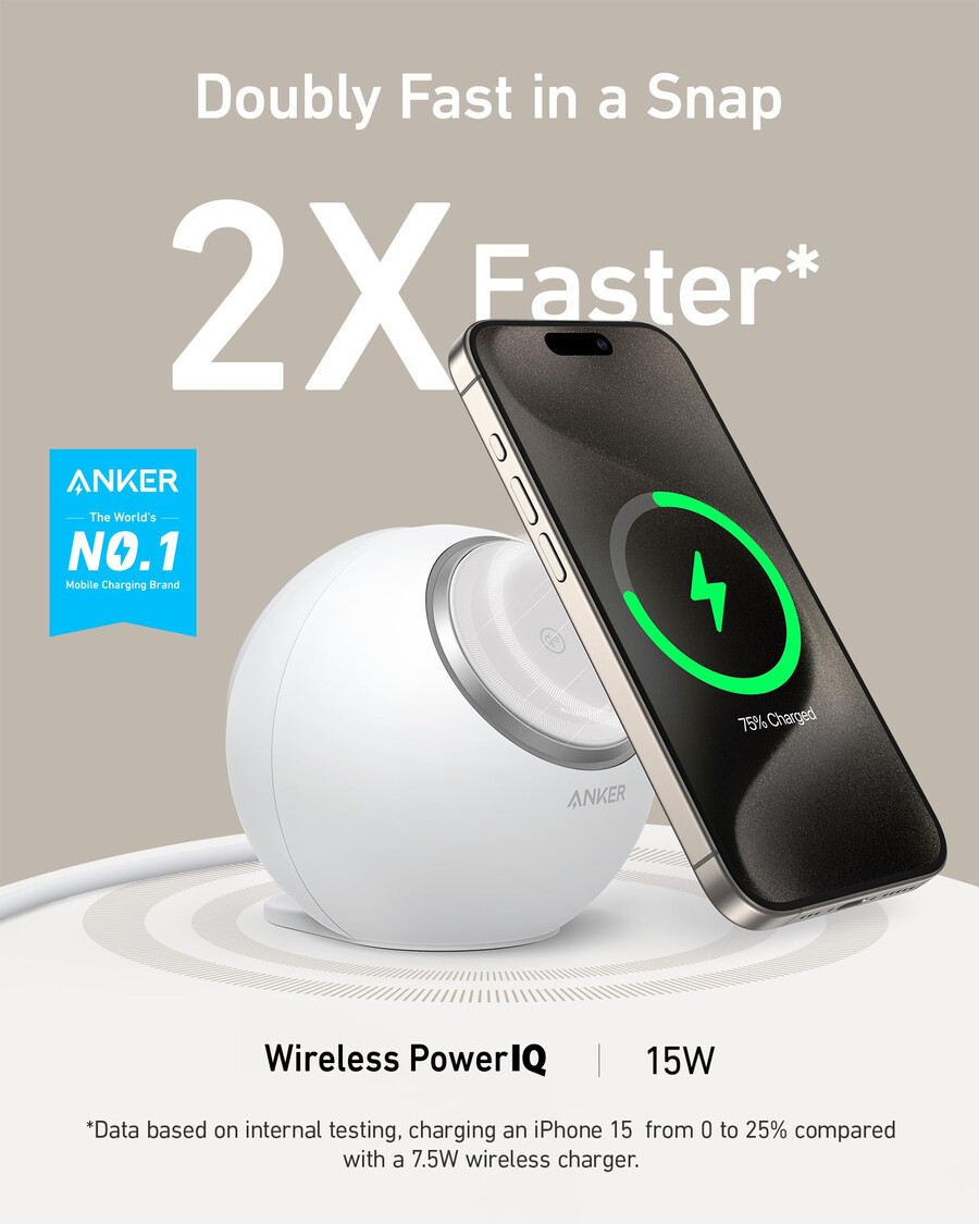 magnetická nabíjecí stanice anker maggo 8 v 1