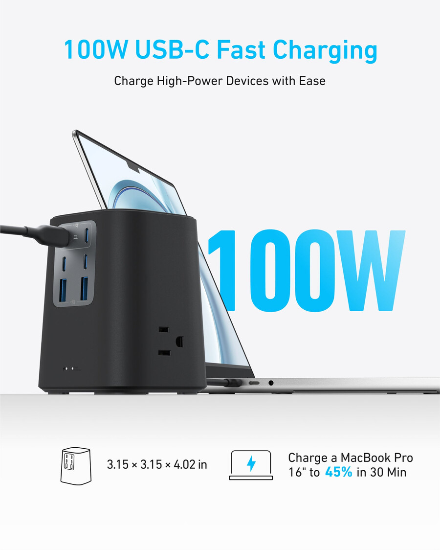 nabíjecí stanice anker 9 v 1 100 w