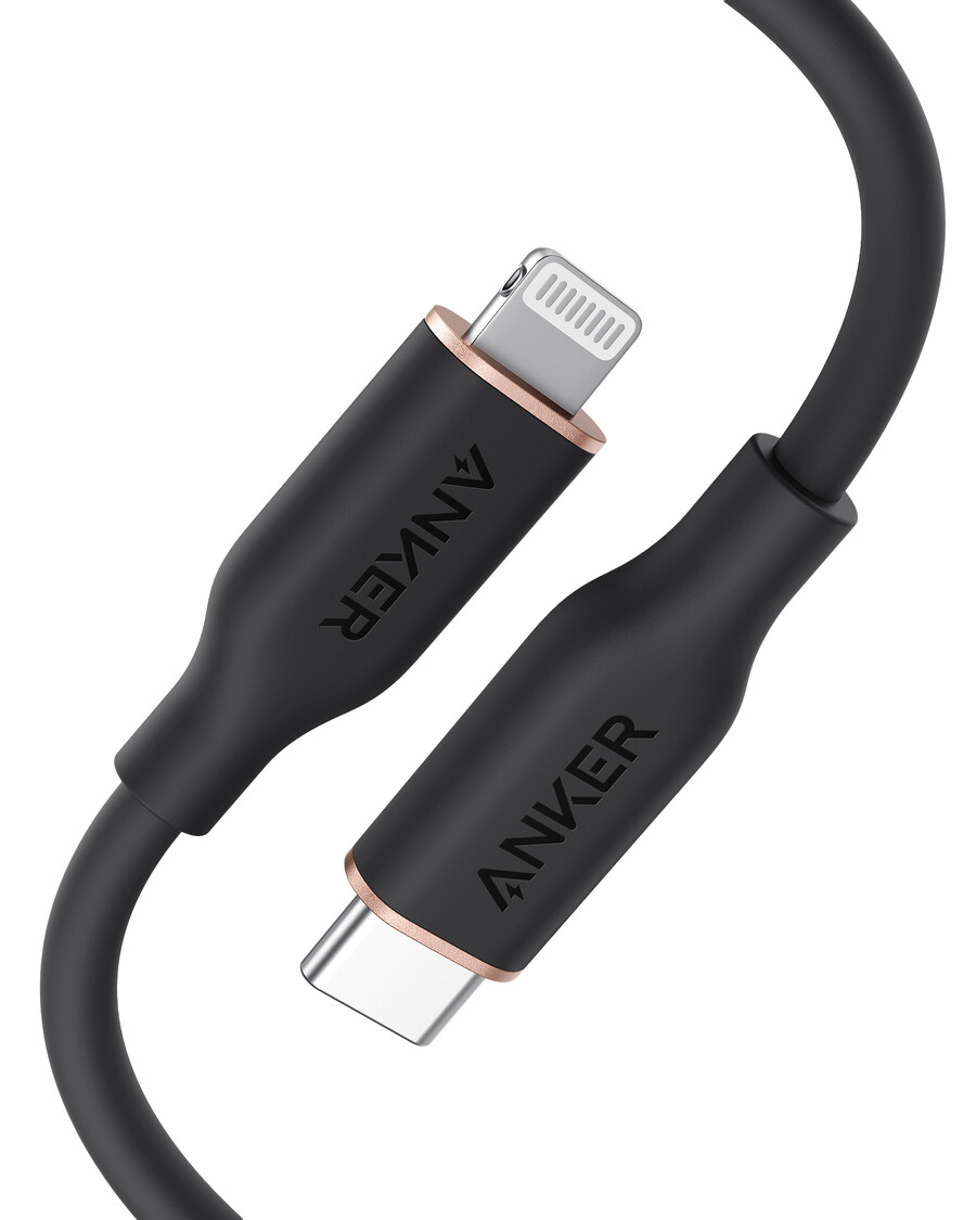 kabel anker 641 usb-c na lightning flow silikonový 90 cm