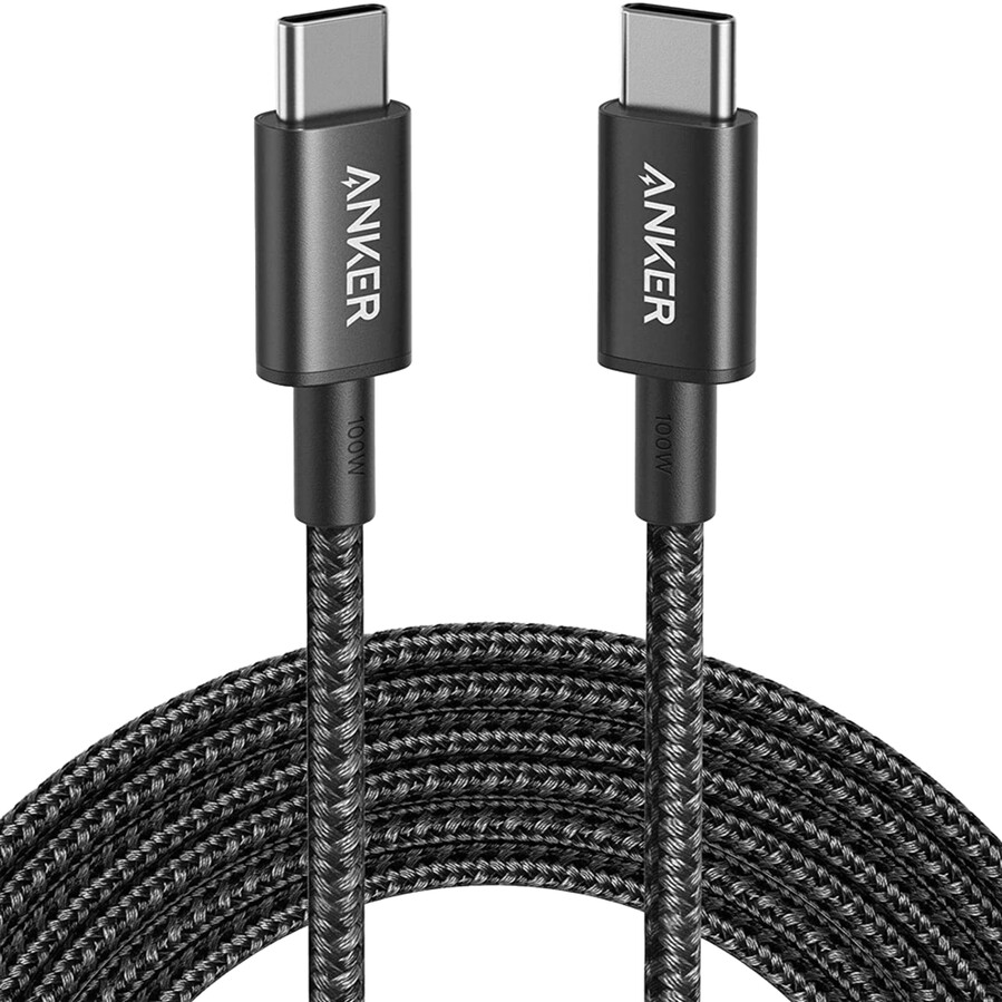 nový nylonový kabel usb-c na usb-c 100w 3 m