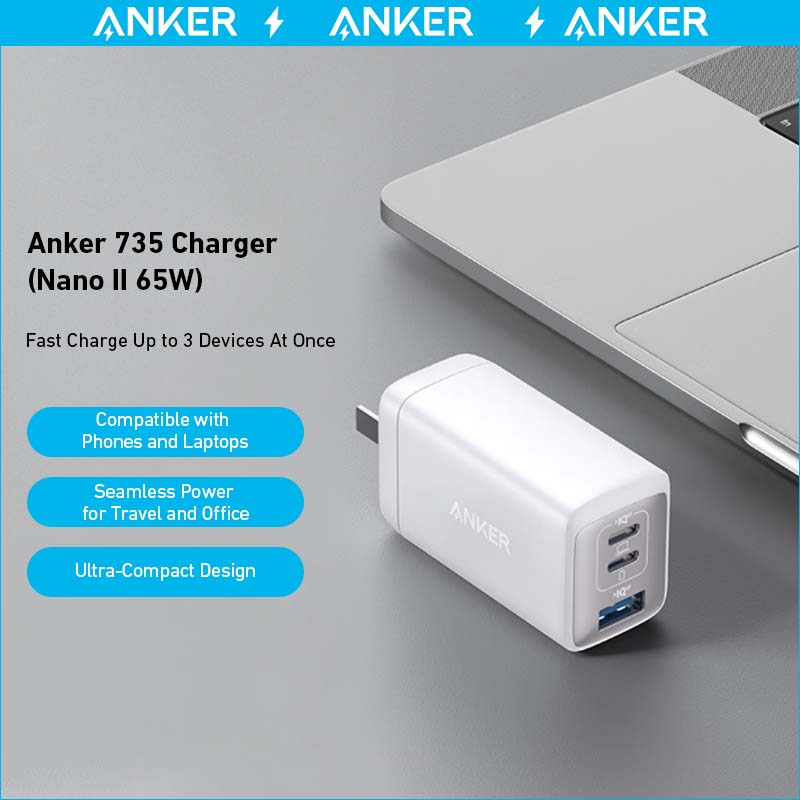 nabíječka anker 735 nano ii 65w 2 ks