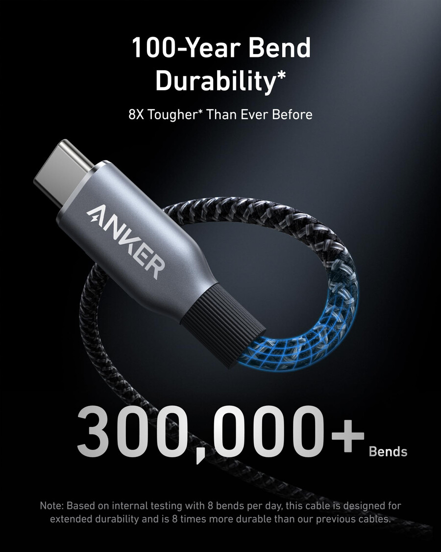 nabíječka anker prime 100 w 3 porty gan a kabel anker prime usb-c na usb-c 240 w s upcyklovaným opletením