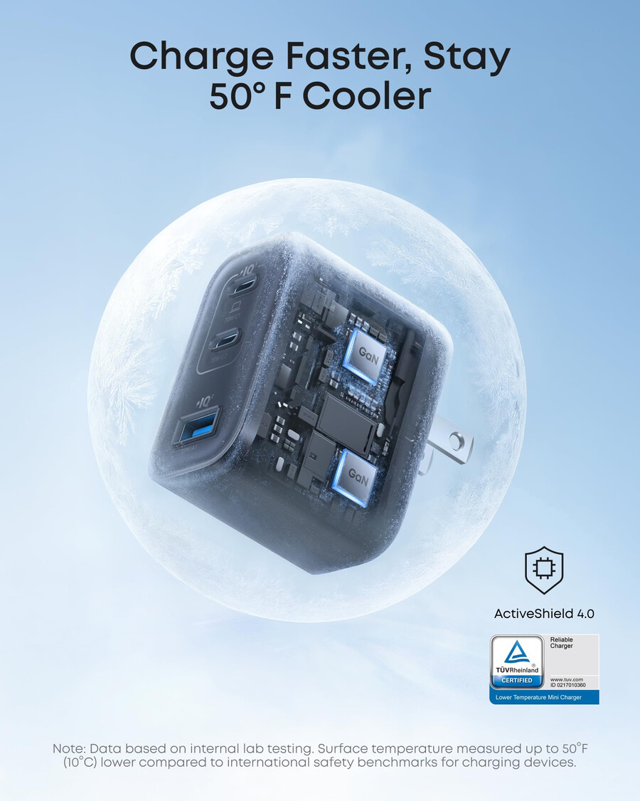nabíječka anker nano 70 w 3 porty