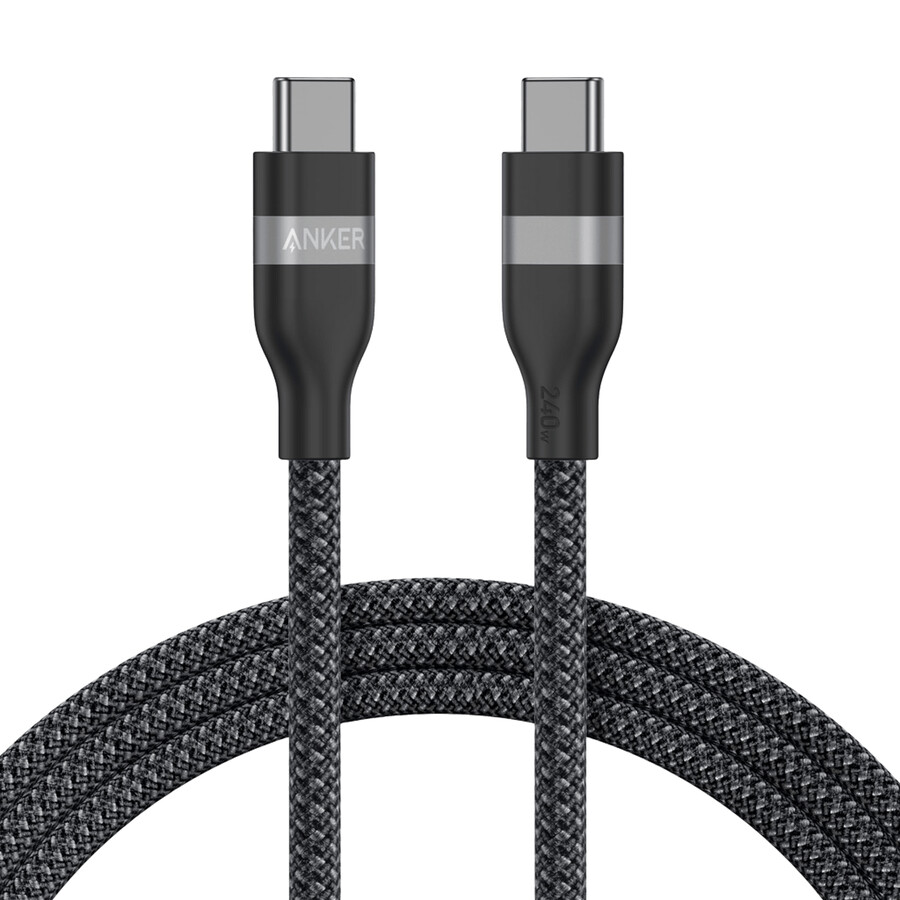nano nabíječka anker 45 w s kabelem usb-c na usb-c a kabelem anker usb-c na usb-c 18 m 240 w s recyklovaným opletením