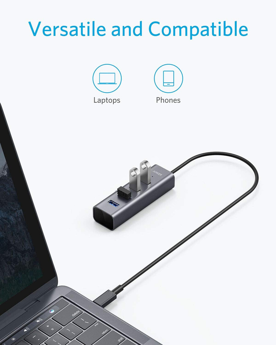 rozbočovač usb-c na 4 porty usb 3.0