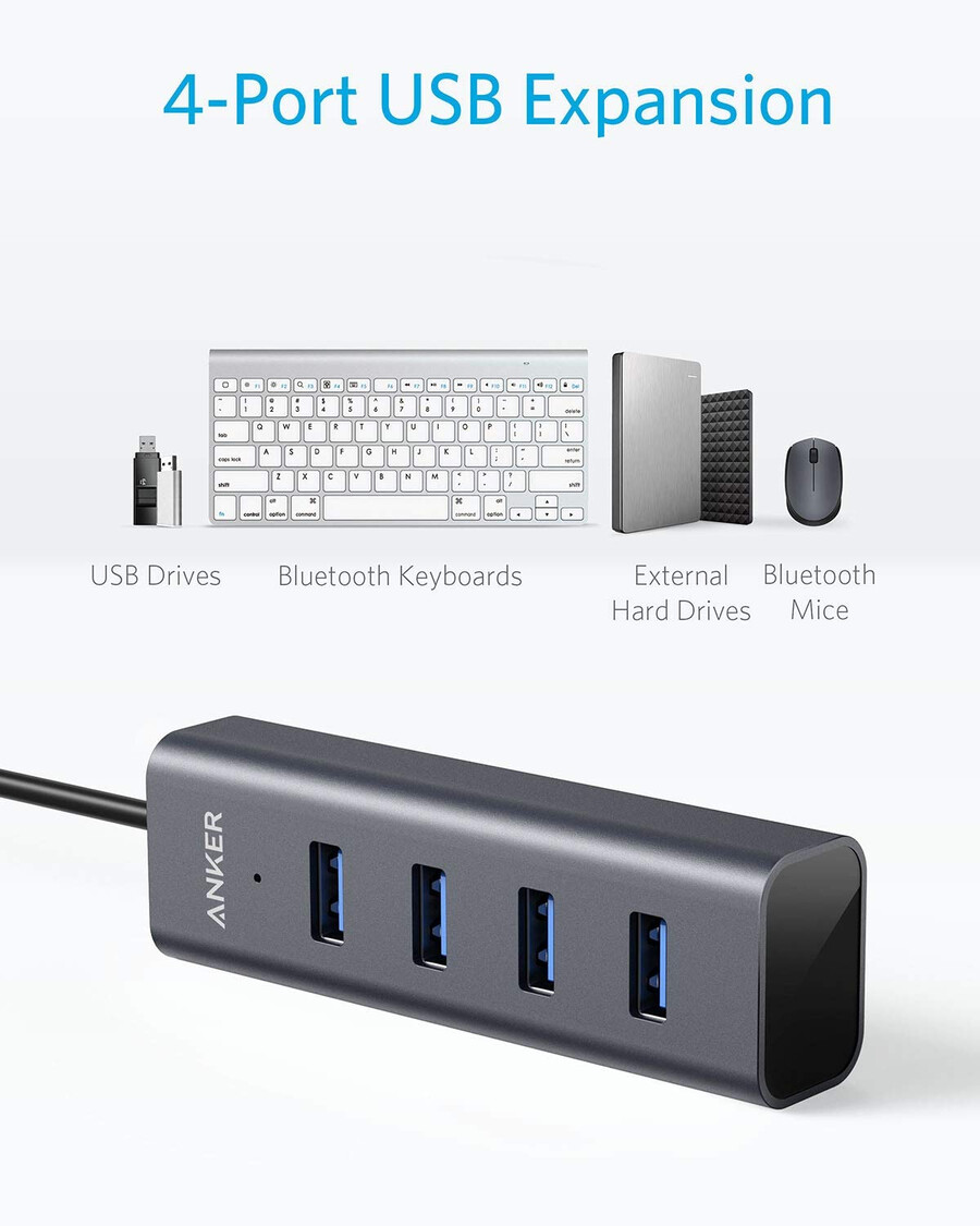 rozbočovač usb-c na 4 porty usb 3.0