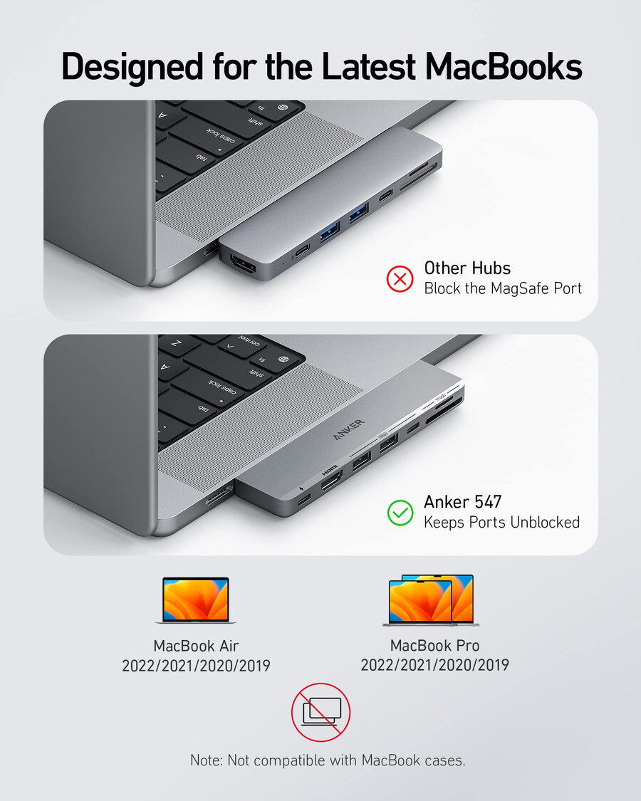 anker 547 usb-c hub 7 v 2 pro macbook