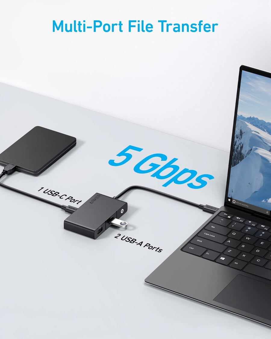 anker 322 usb-c hub 5 v 1