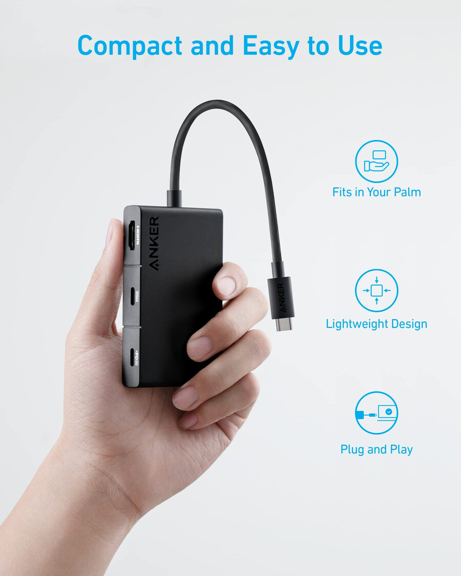 anker 322 usb-c hub 5 v 1