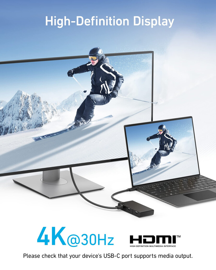 anker 322 usb-c hub 5 v 1