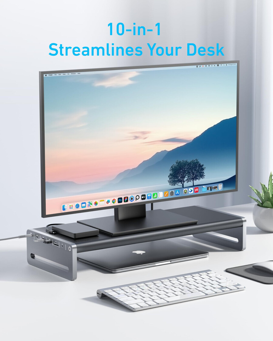 anker usb-c hub 10 v 1 stojan na monitor