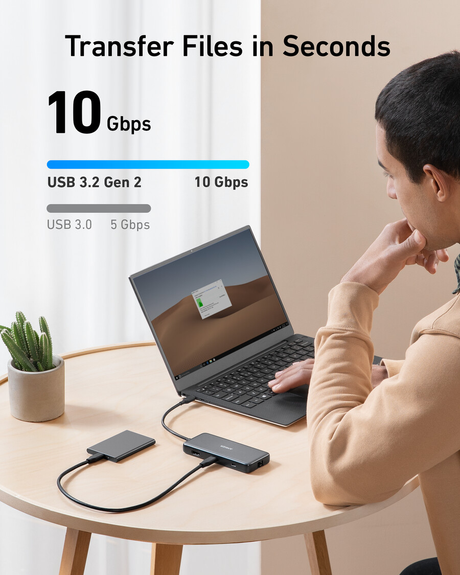 anker 555 usb-c hub 8 v 1