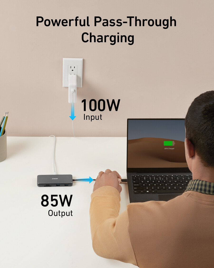 anker 555 usb-c hub 8 v 1