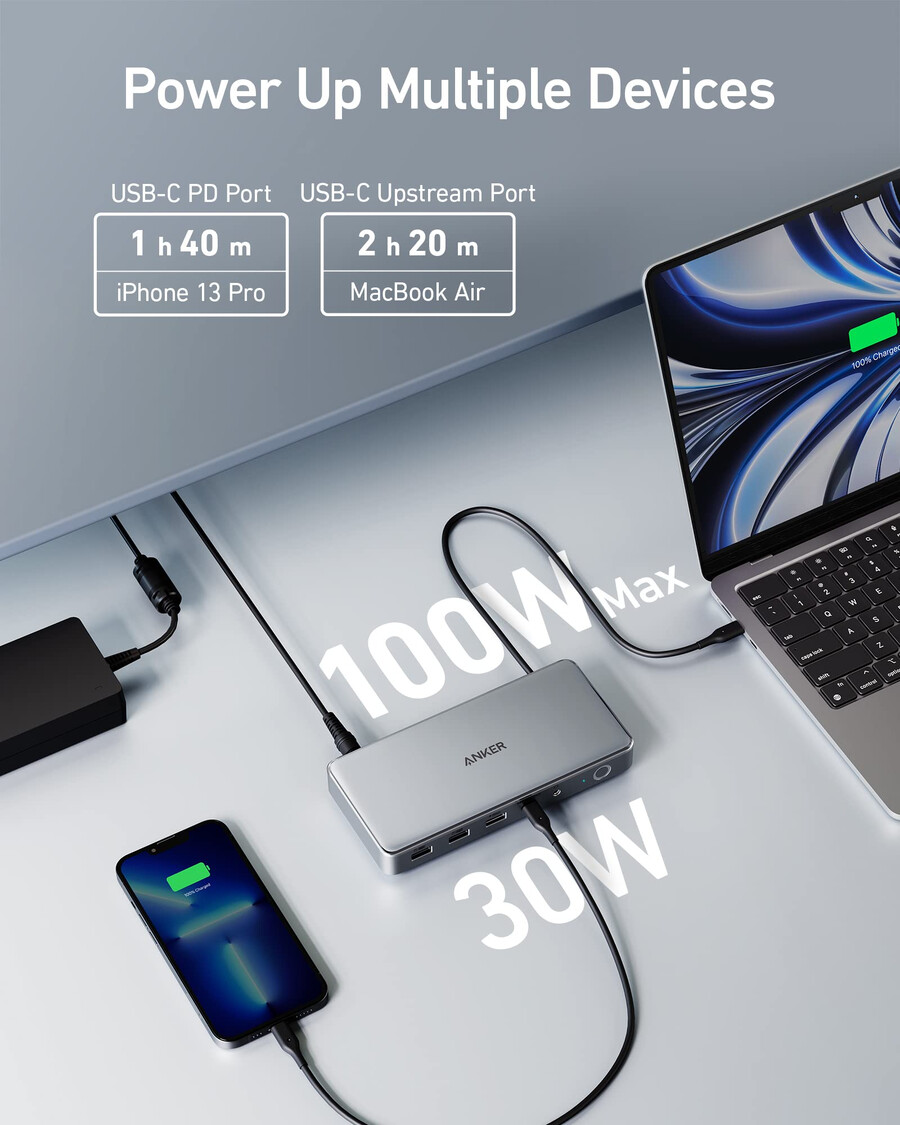 dokovací stanice anker 563 usb-c 10 v 1