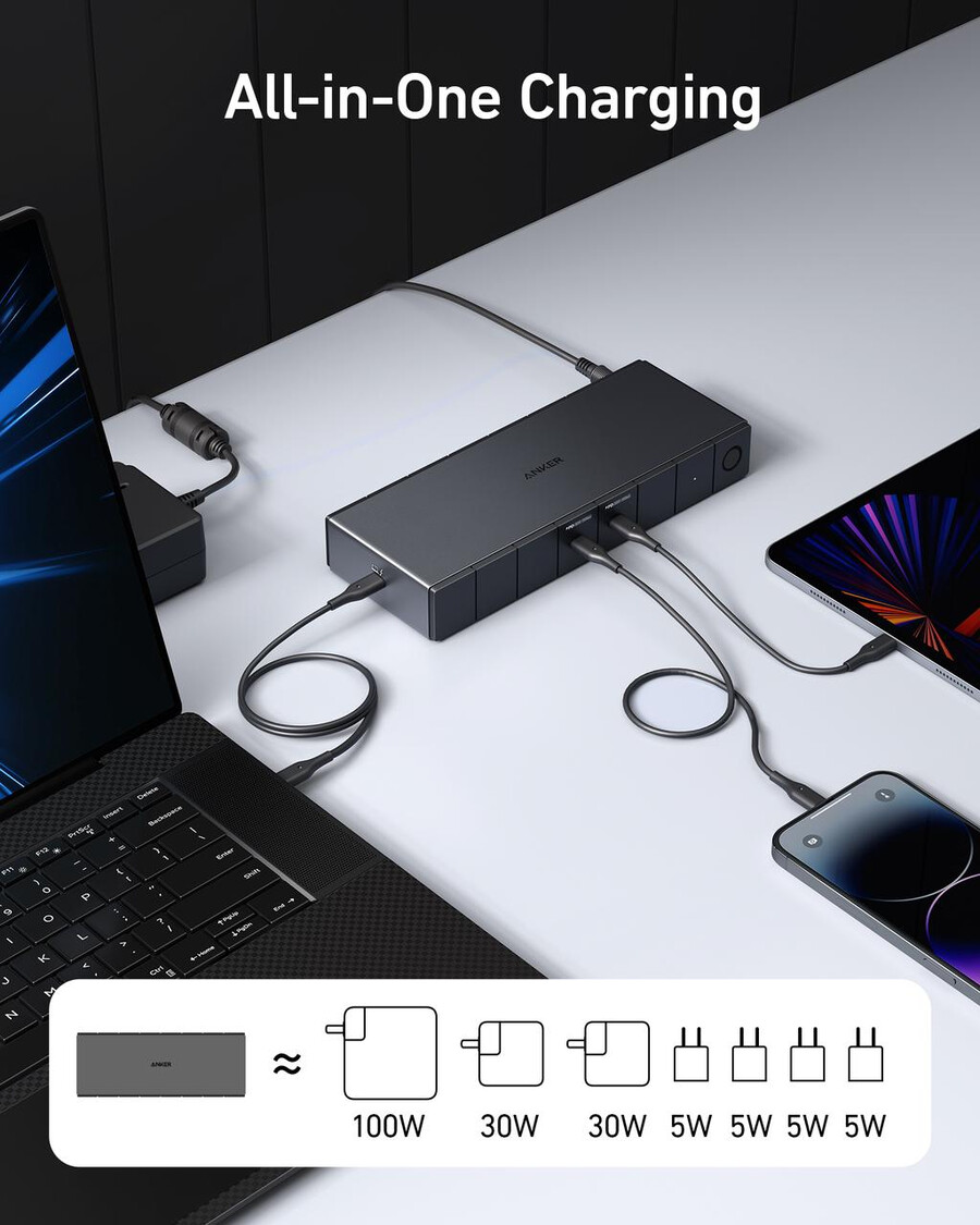 dokovací stanice anker 778 thunderbolt 12 v 1 thunderbolt 4