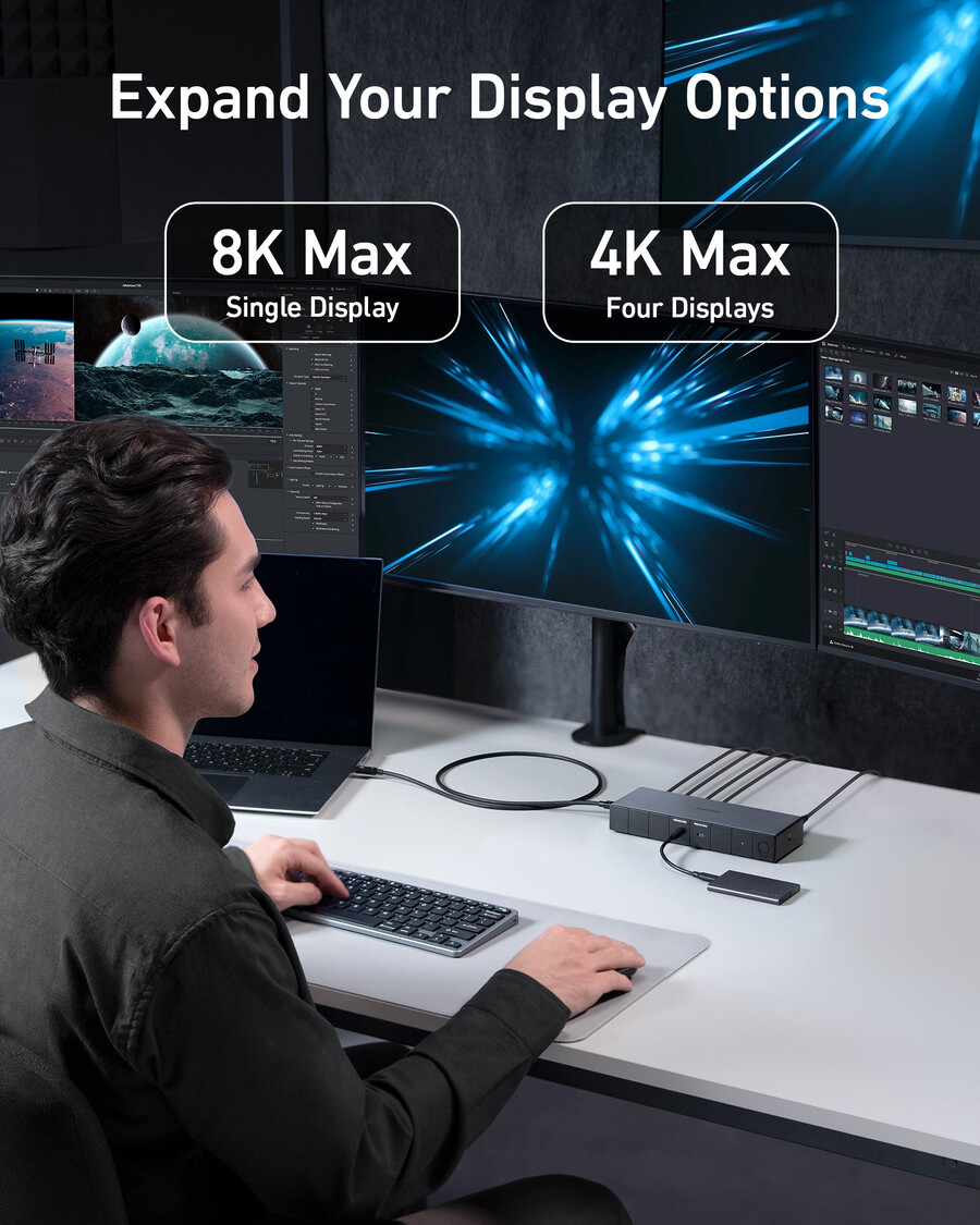 dokovací stanice anker 778 thunderbolt 12 v 1 thunderbolt 4