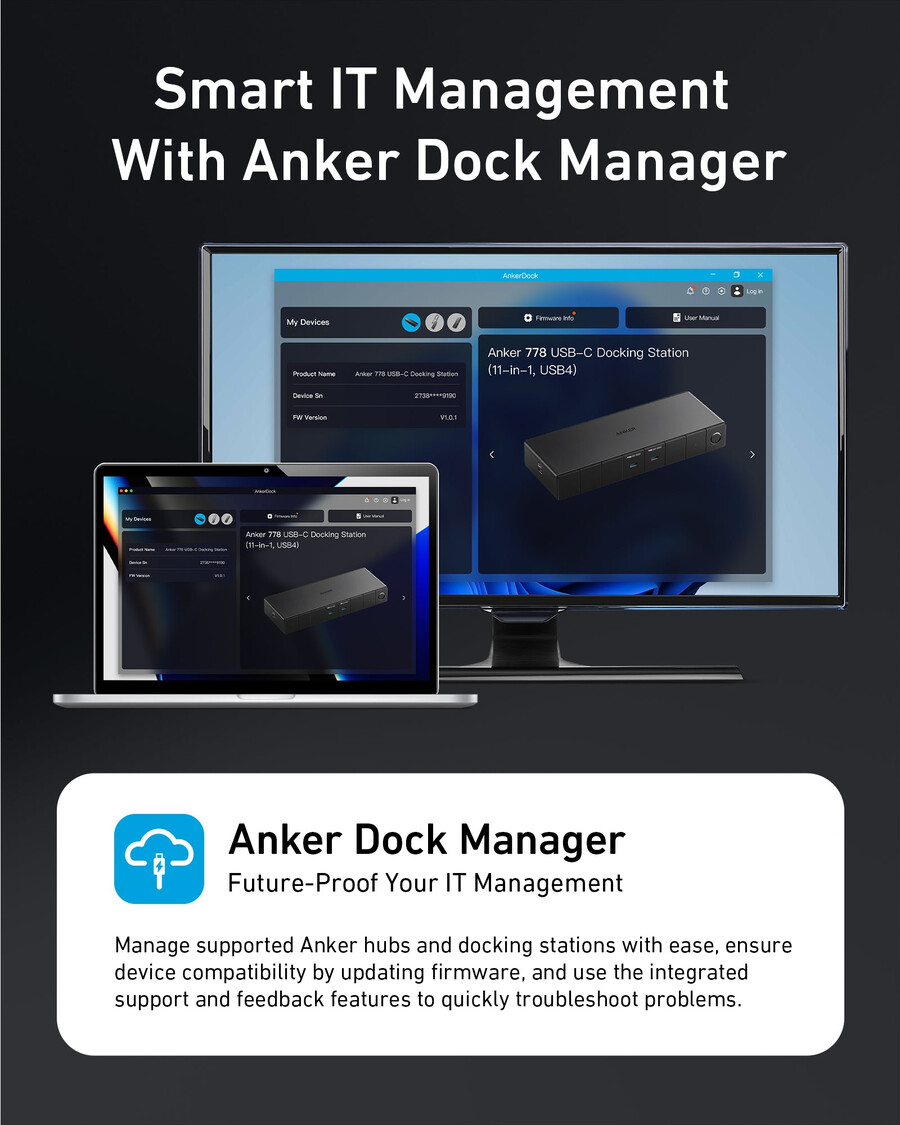 dokovací stanice anker 778 thunderbolt 12 v 1 thunderbolt 4