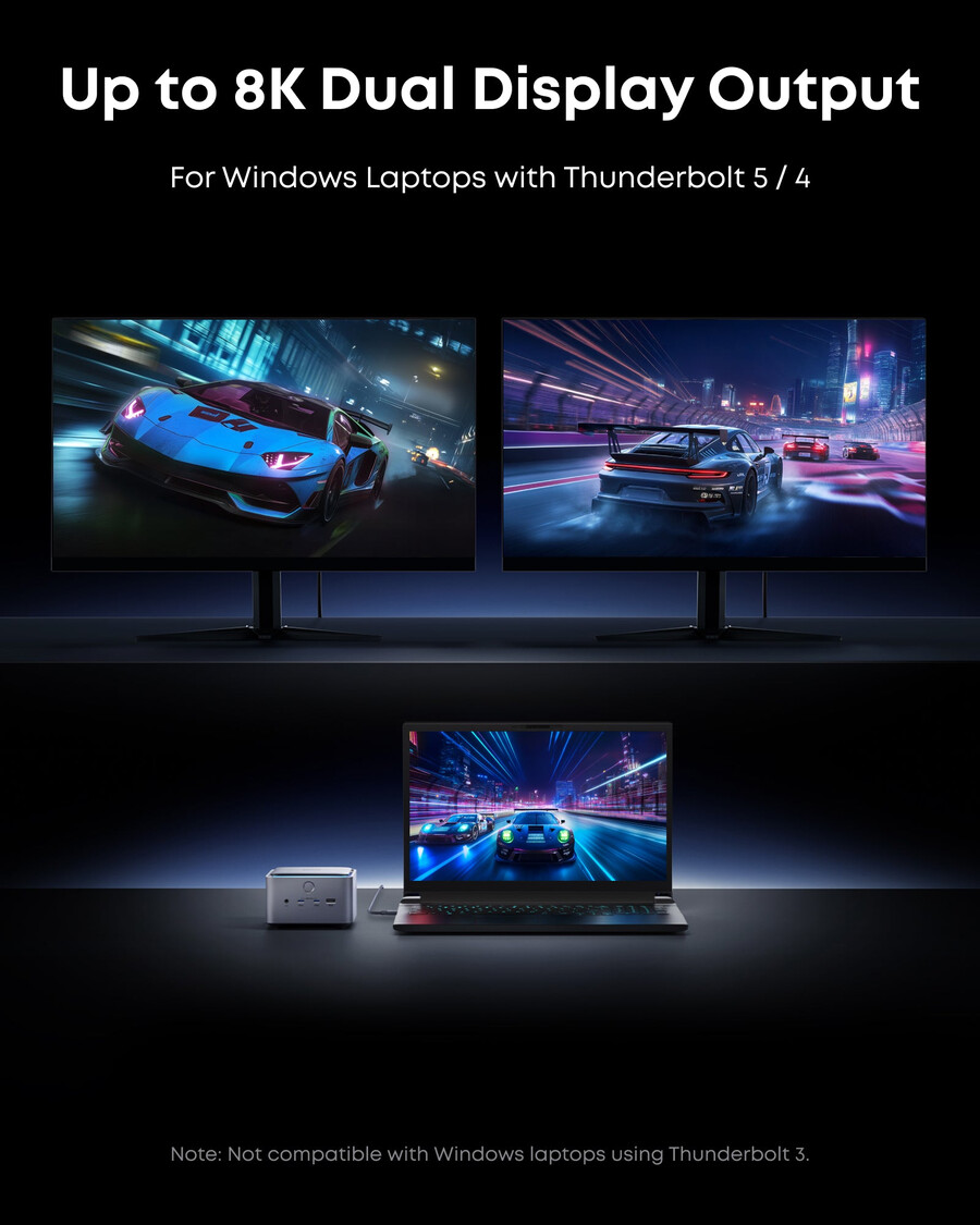 dokovací stanice anker prime tb5 14 v 1 140 w 8k thunderbolt 5
