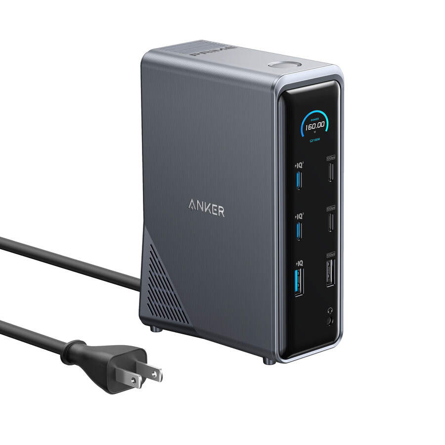 nabíjecí dokovací stanice anker prime 14 v 1 duální displej 160 w