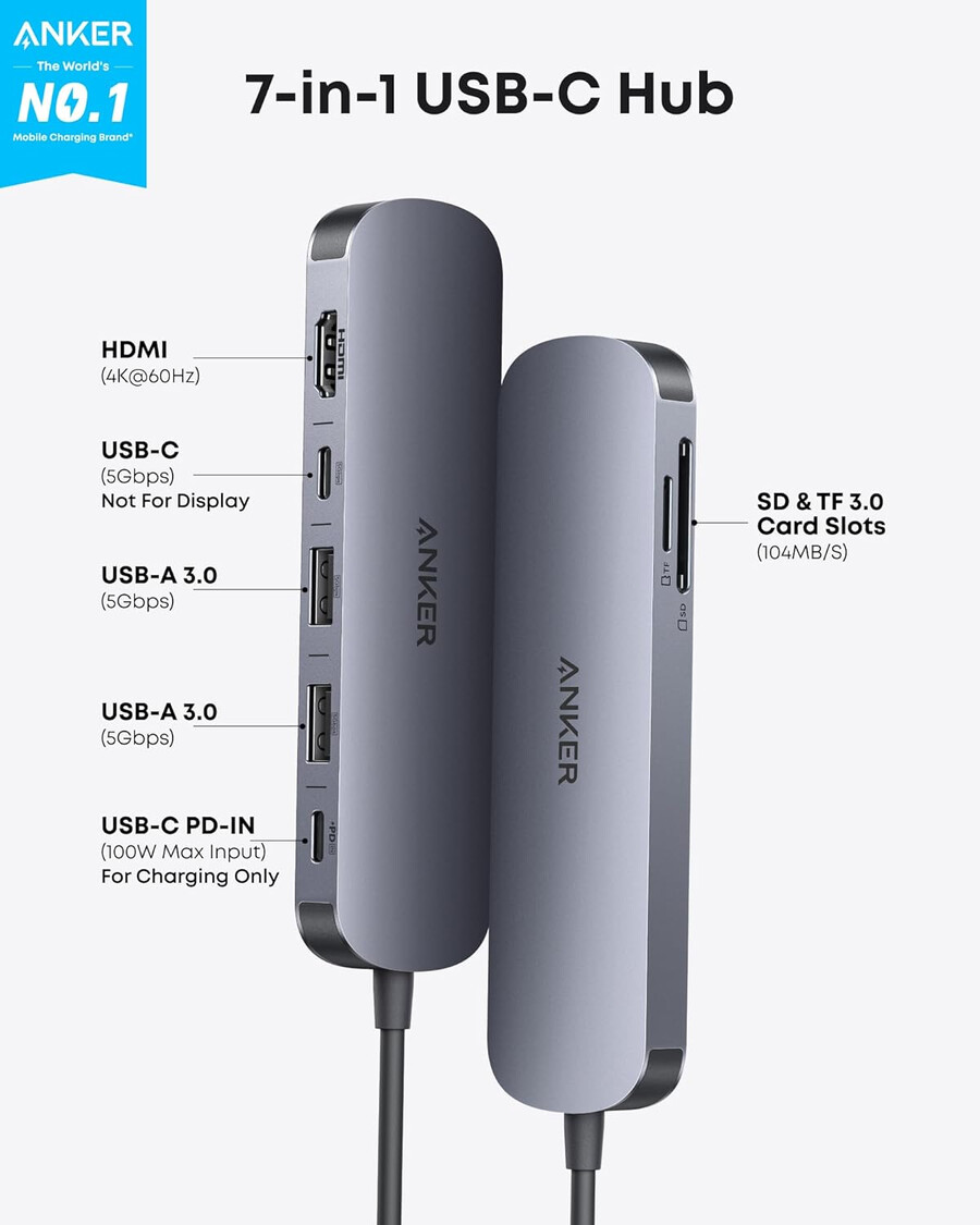 anker usb-c hub 7 v 1