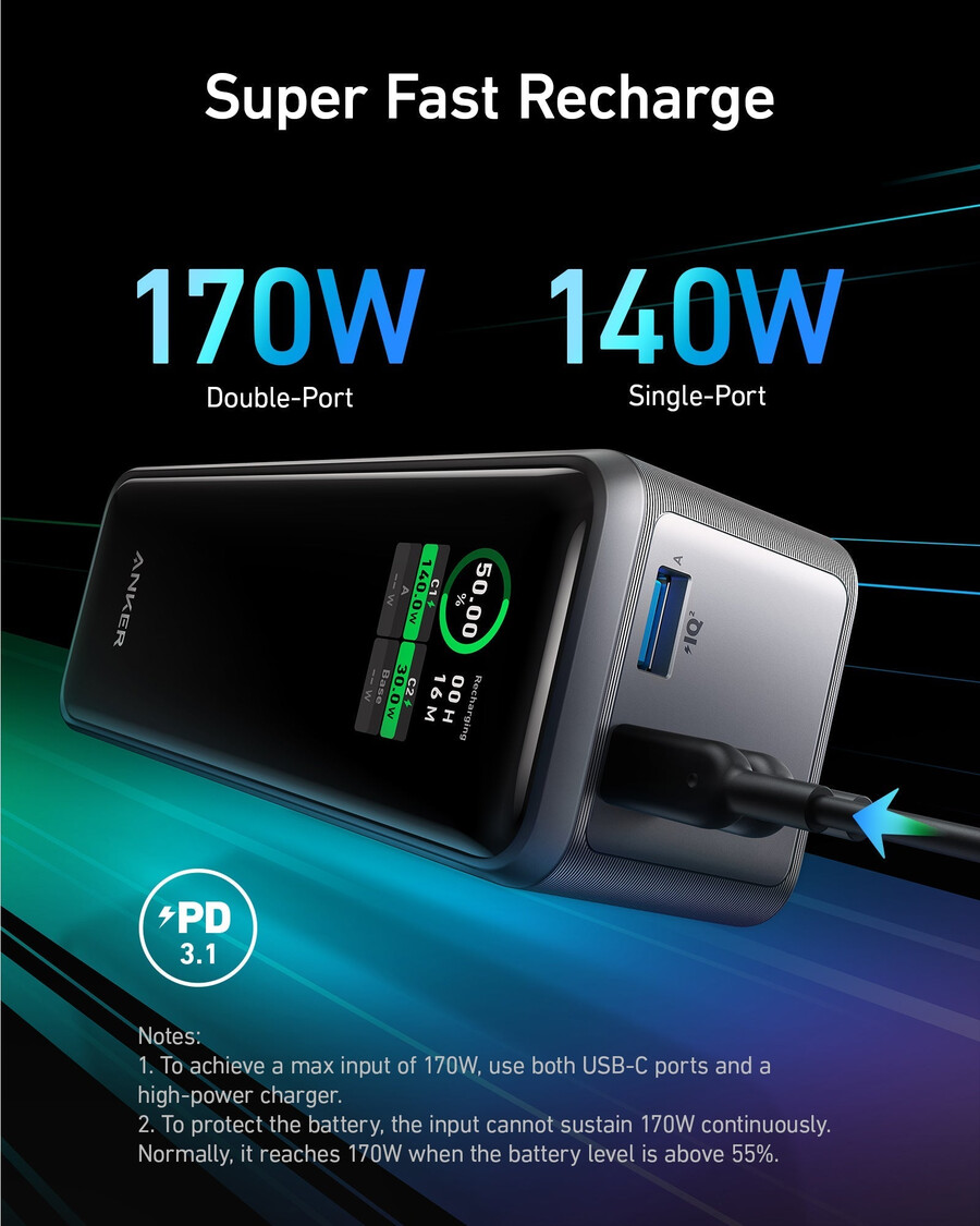 powerbanka anker prime 27k 250w