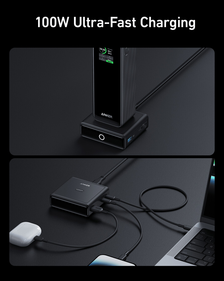 nabíjecí základna anker 100w pro powerbanku anker prime