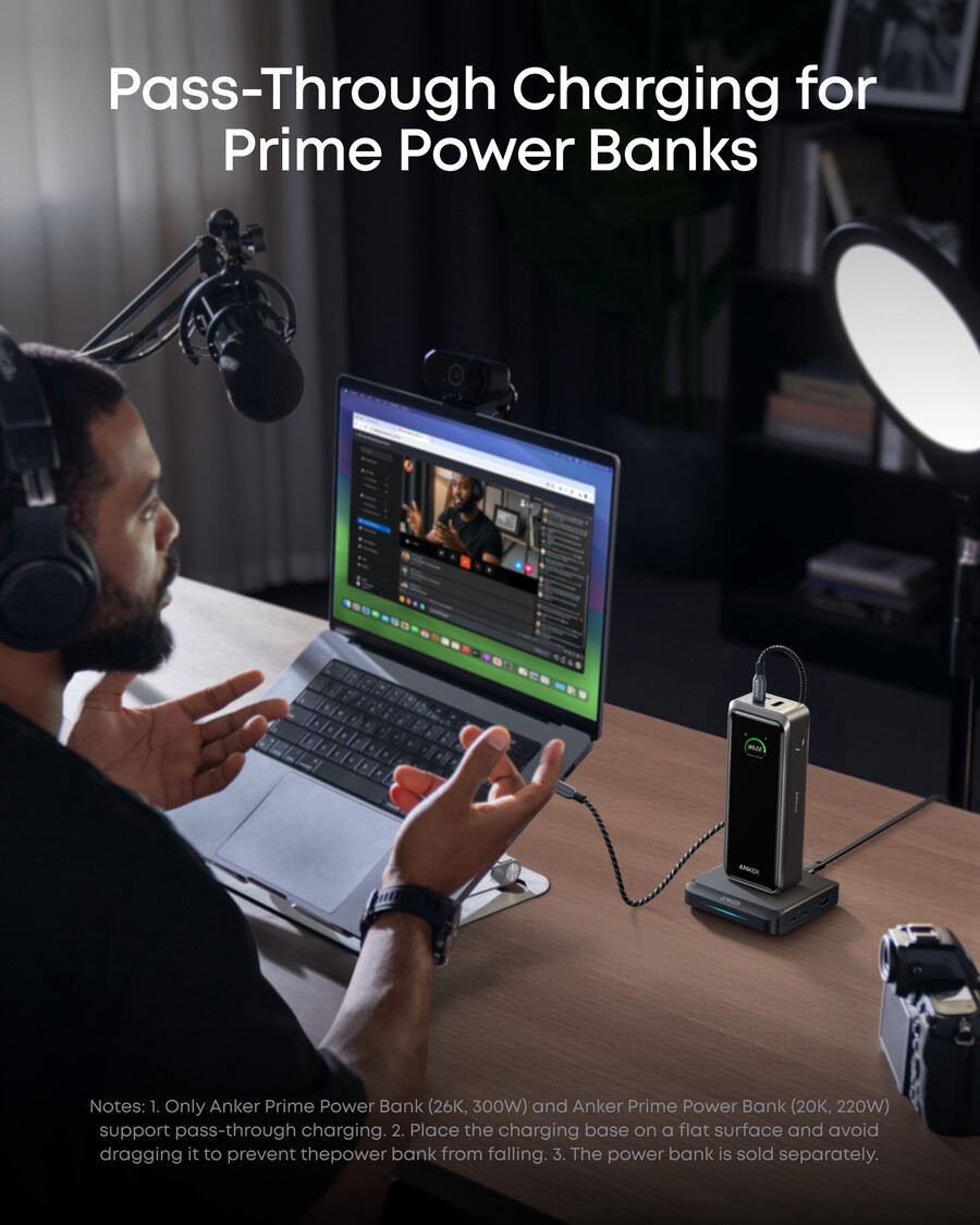 nabíjecí základna anker prime 150 w 3 porty