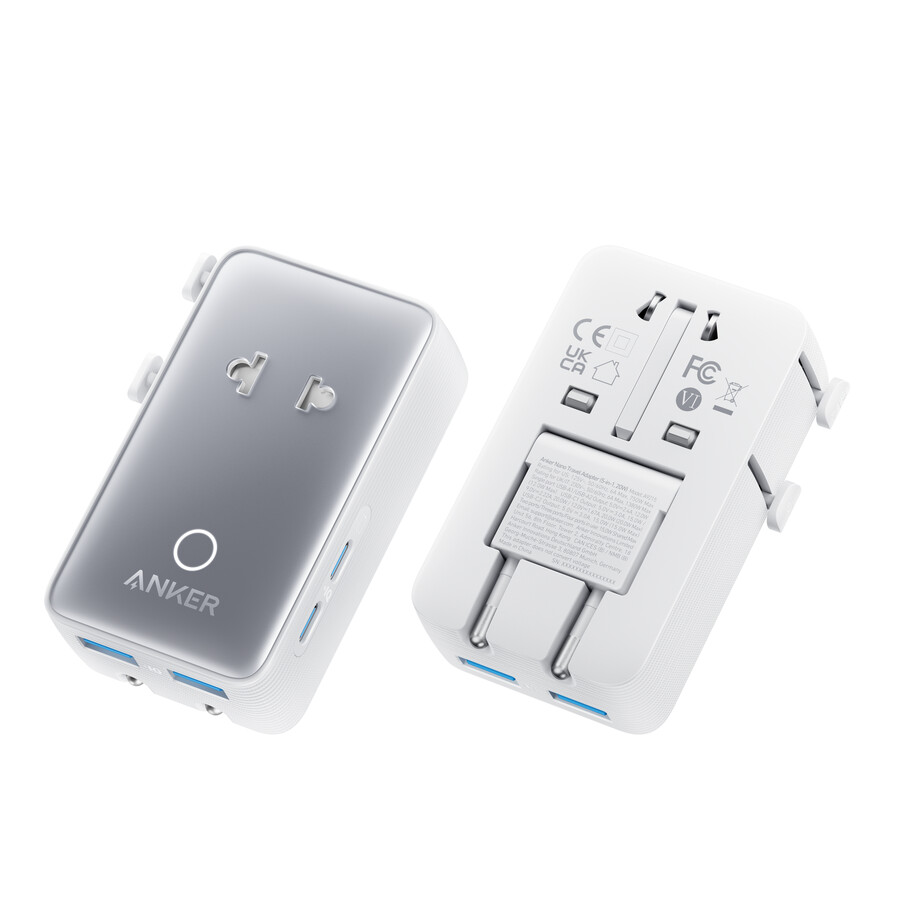bezdrátová nabíjecí stanice anker maggo 3 v 1 skládací podložka a cestovní adaptér anker nano 5 v 1 20 w balení po 1 ks