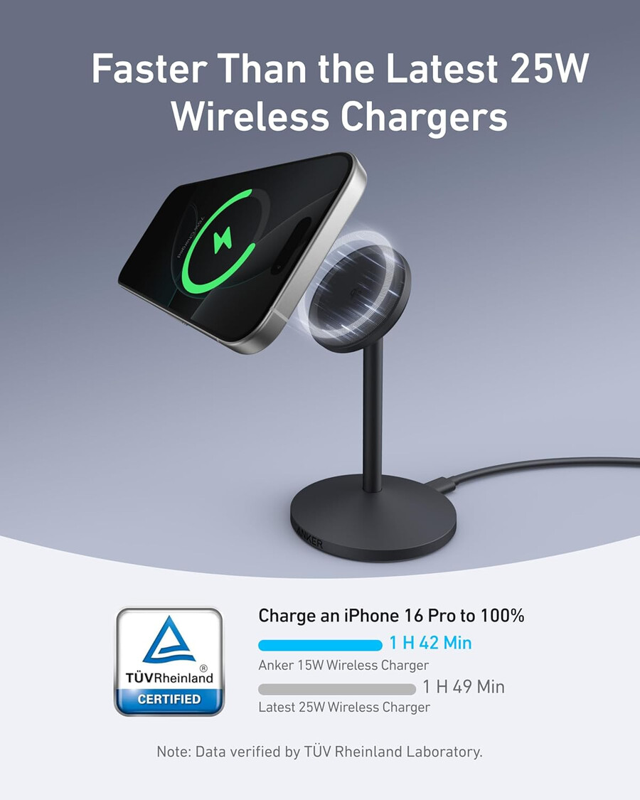 nabíječka anker maggo pro iphone 17 kompatibilní s magsafe qi2 15w s adaptérem